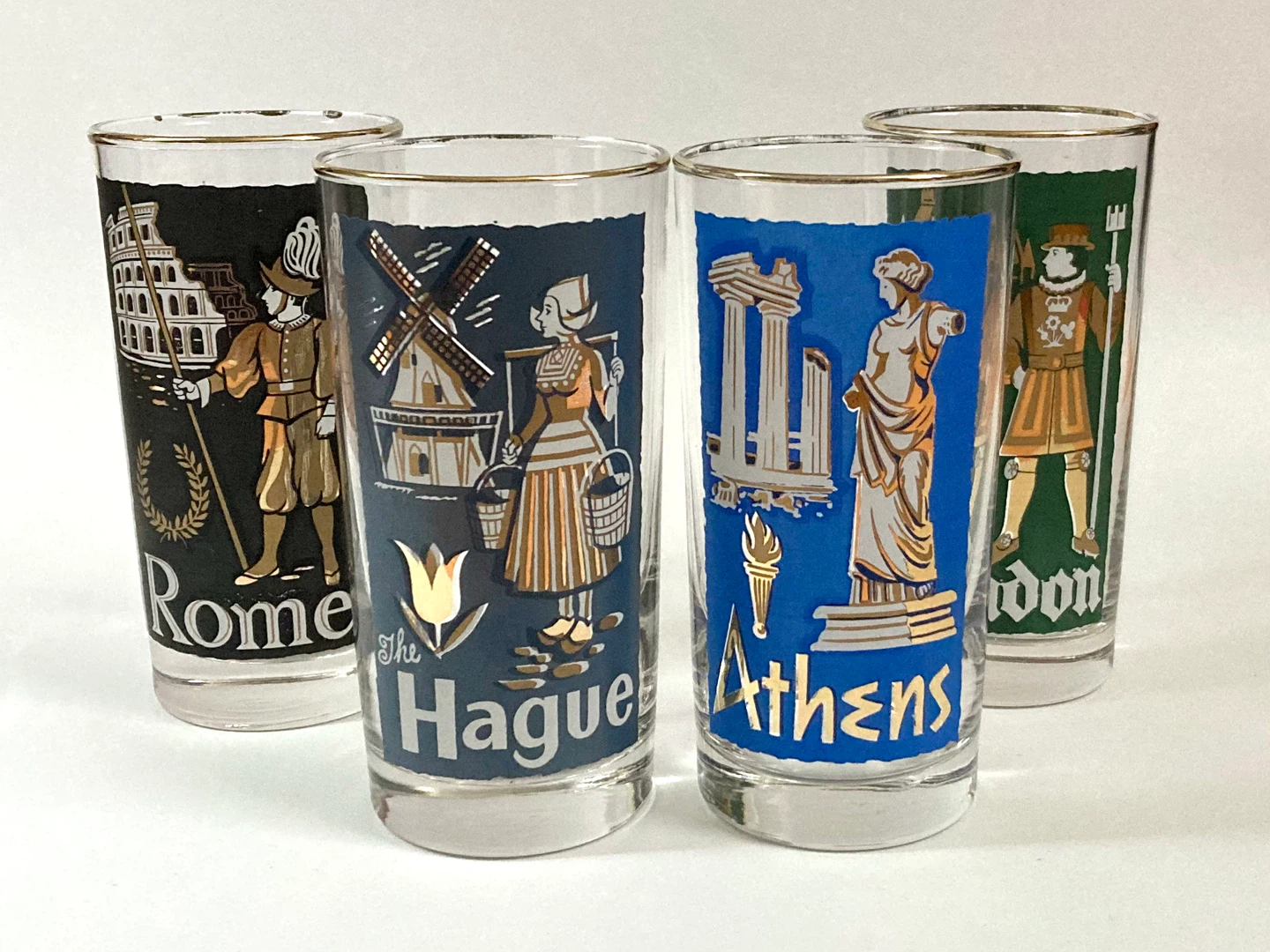 Vintage MCM City Tumblers/Highball Glasses - photo 2