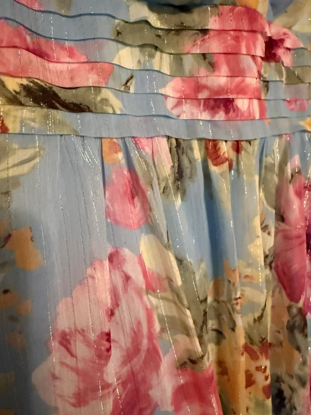 Laura Petites Blue Floral Maxi Dress - photo 4