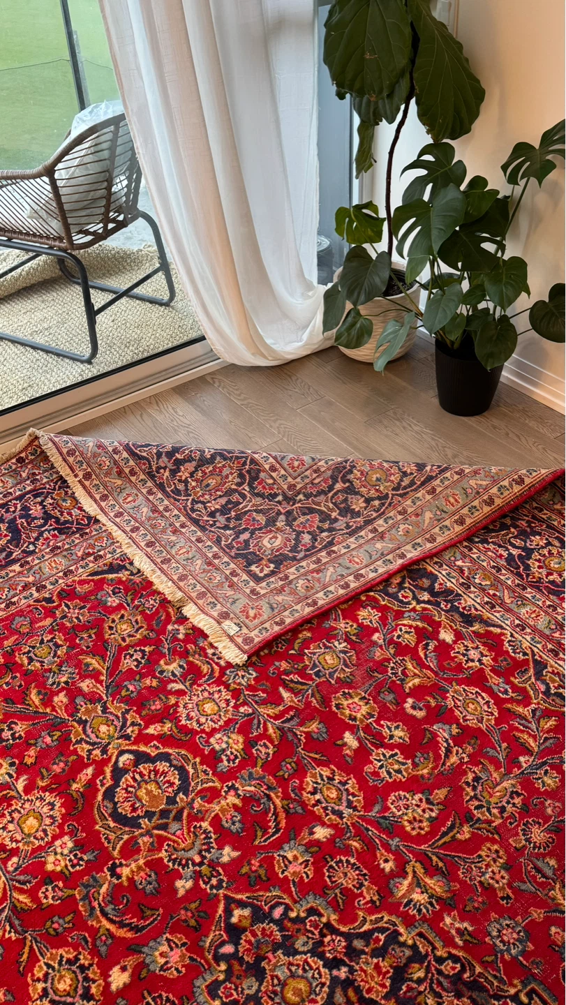 Vintage Handmade Kashan Persian Rug - photo 5