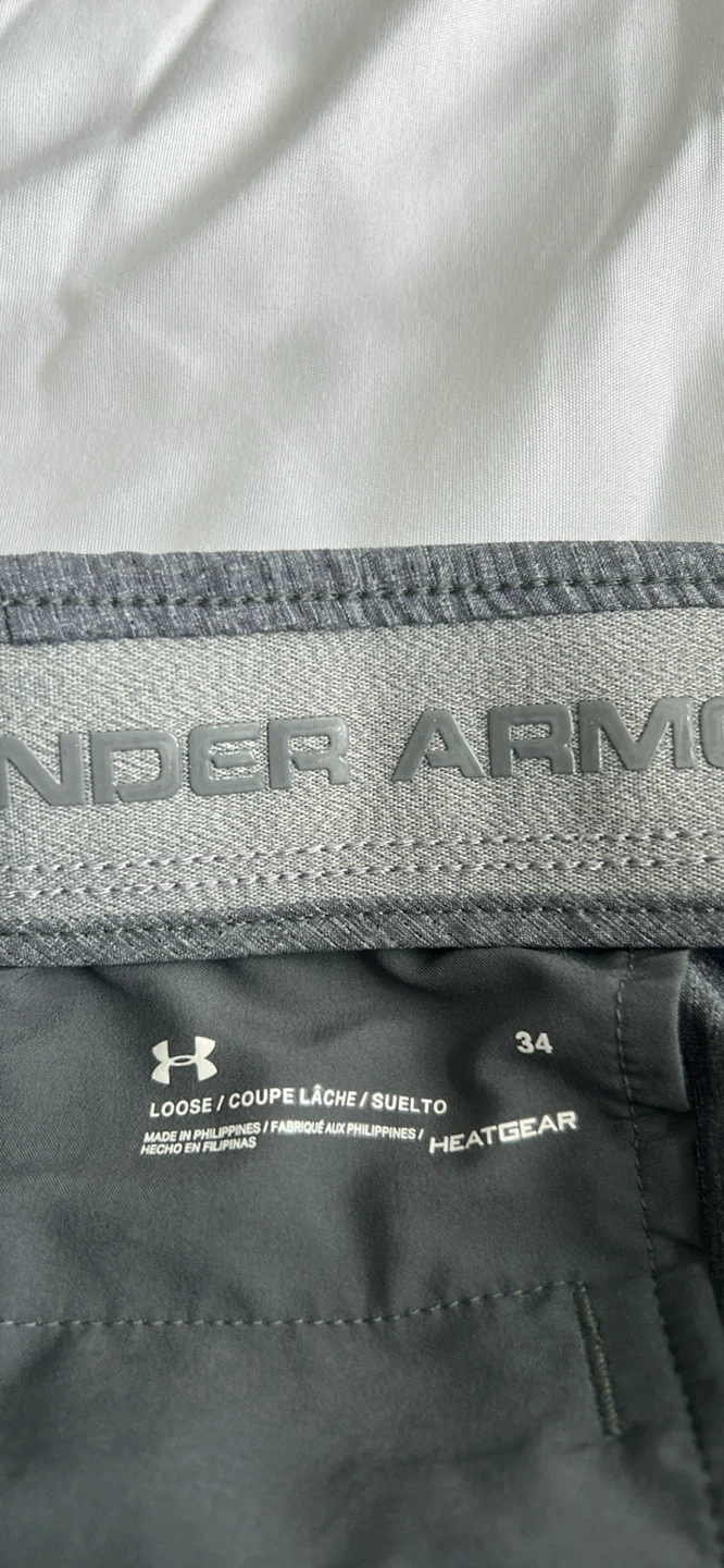 Men’s Under Armour grey golf shorts size 34 - photo 2