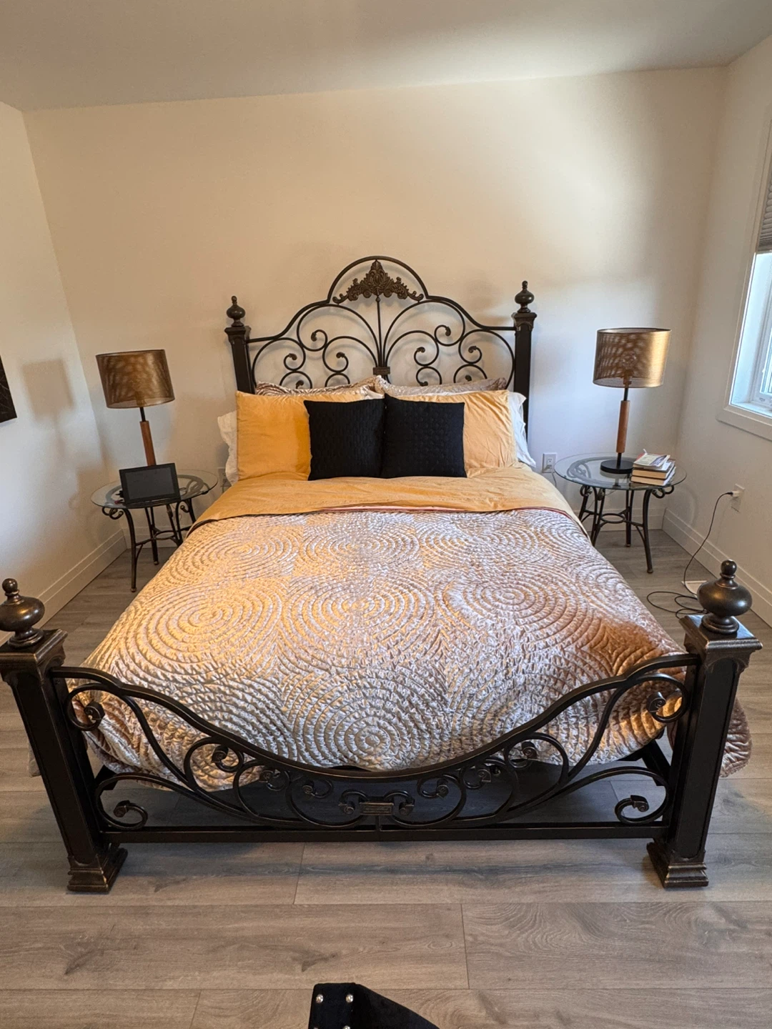 Ornate Metal queen Bed Frame