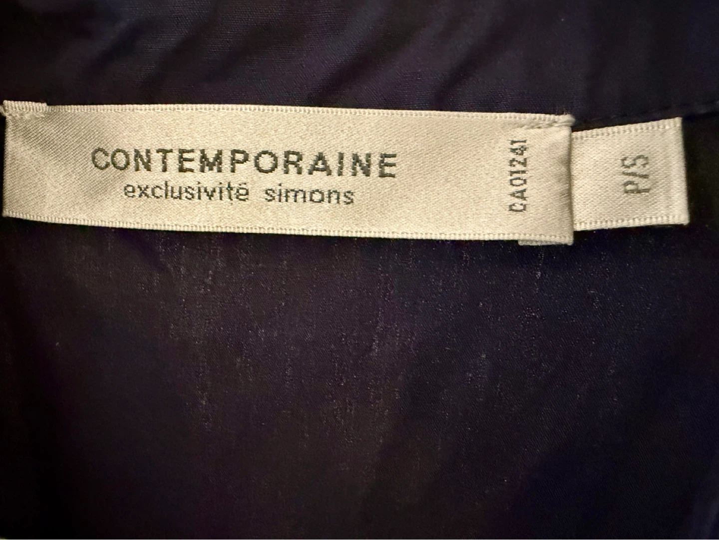 Simons Contemporaine Small Navy Collared Midi Dress - photo 2
