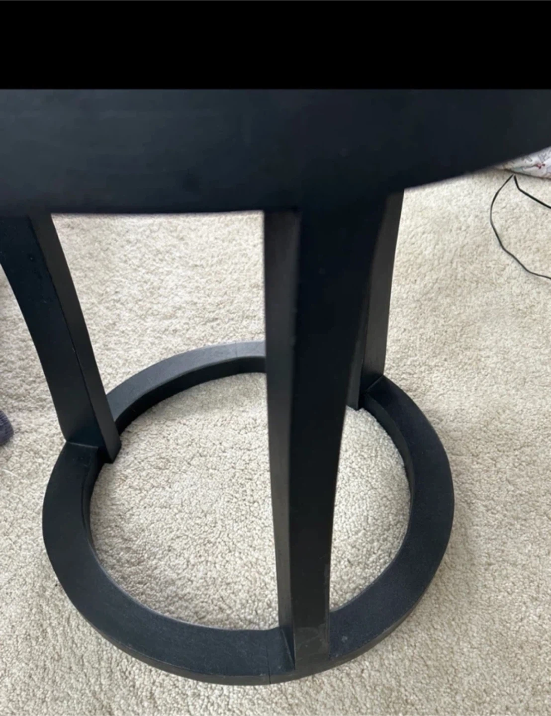 Asap***Black Side Table Stool and 2 drawer unit - photo 2