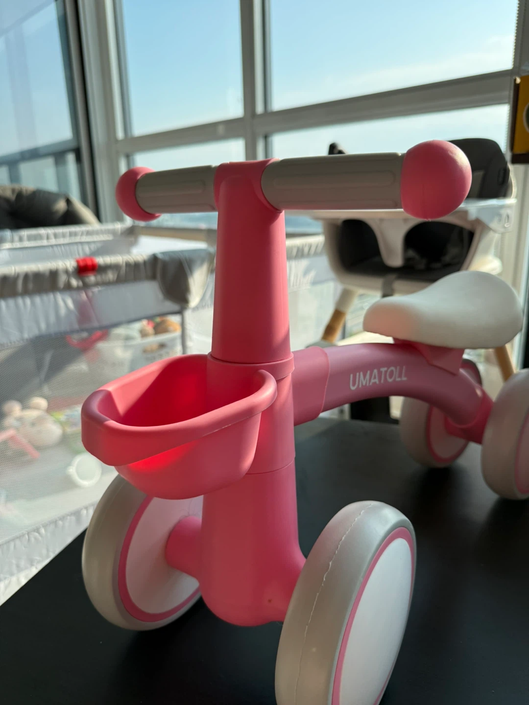 UMATOLL Pink Baby Balance Bike and Toy House - photo 2