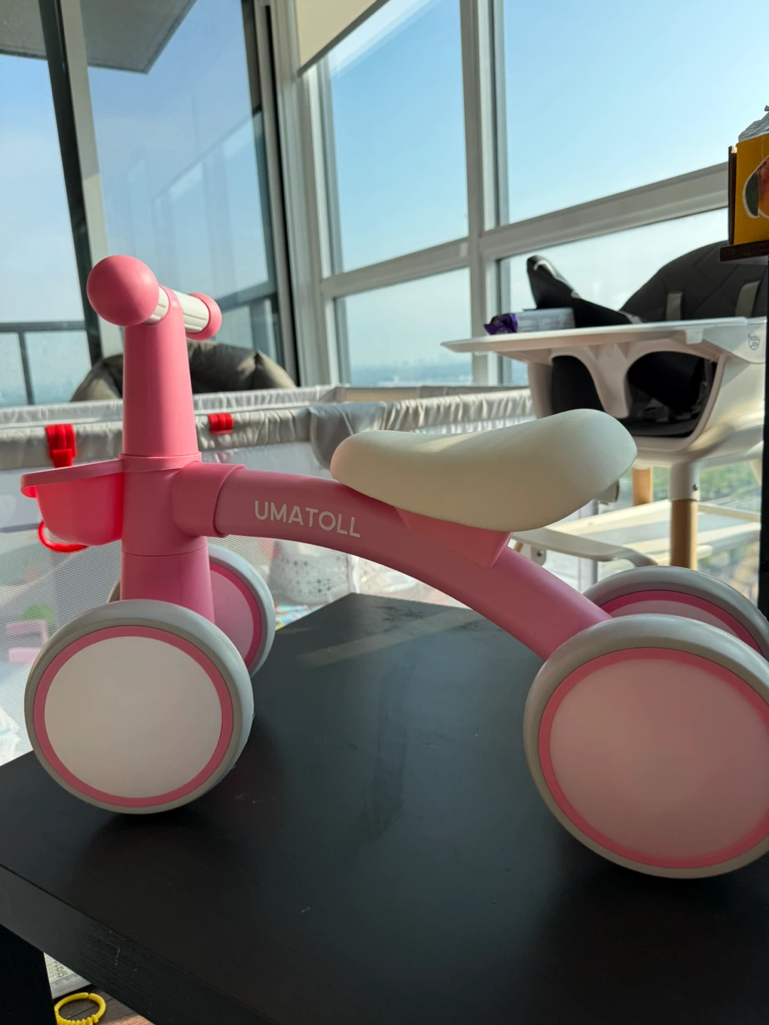 UMATOLL Pink Baby Balance Bike and Toy House - photo 3