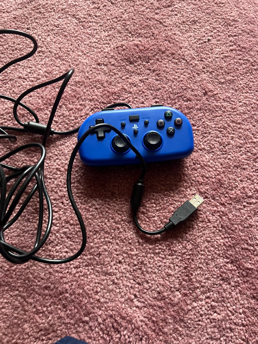 HORI Mini Wired Gamepad for PS4 - Blue