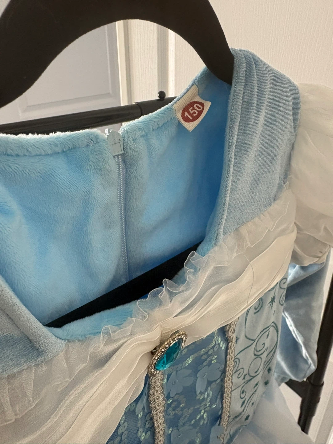 Kids Blue Princess Costume Dress Size 150