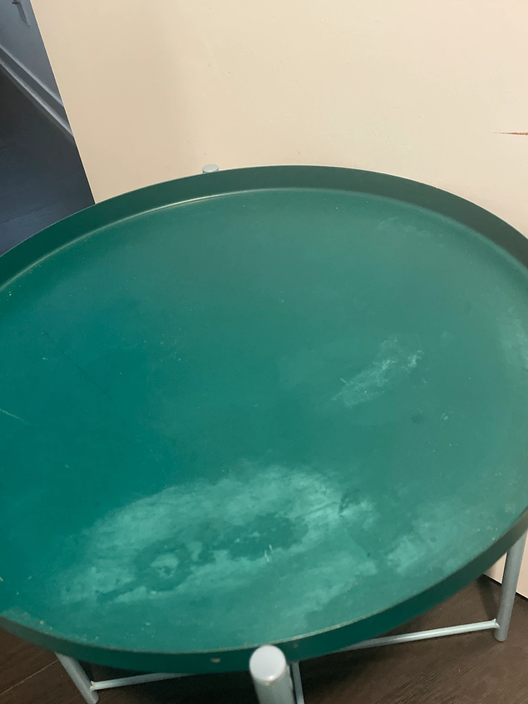 Teal Round Side Table - photo 2