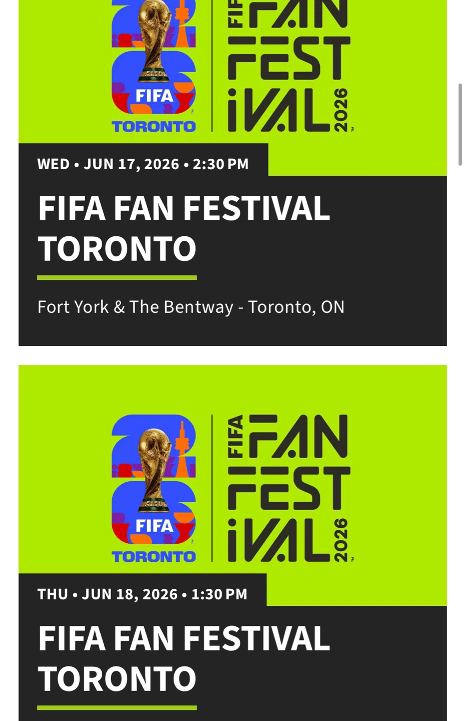 Toronto Fan Festival