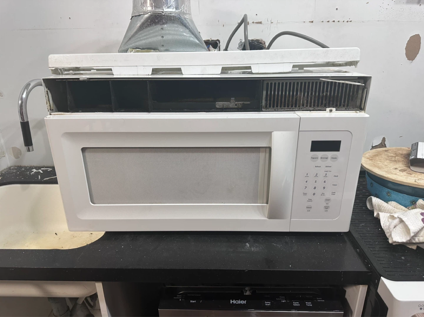 White Over-the-Range Microwave