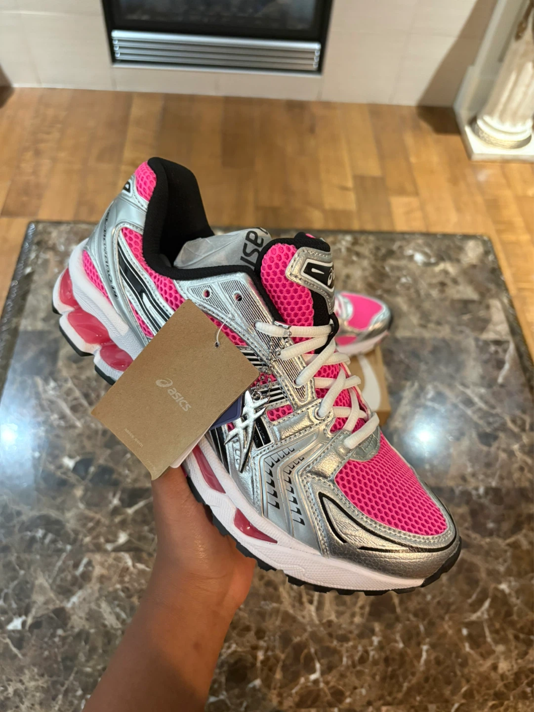 Pink ASICS