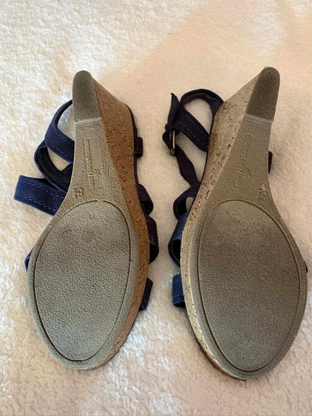 Blue Wedge Sandals - Size 8 1/2 - photo 4