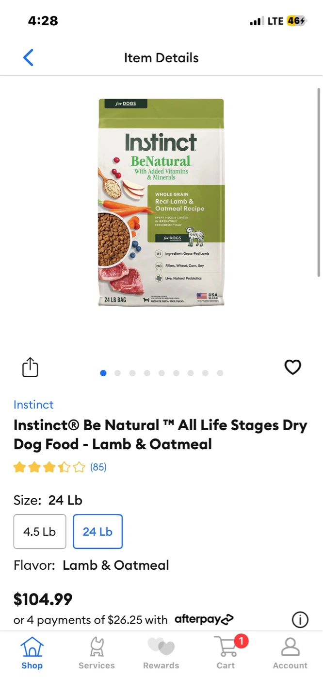 58lbs Merricks & Instinct Dog Food Lot - photo 3