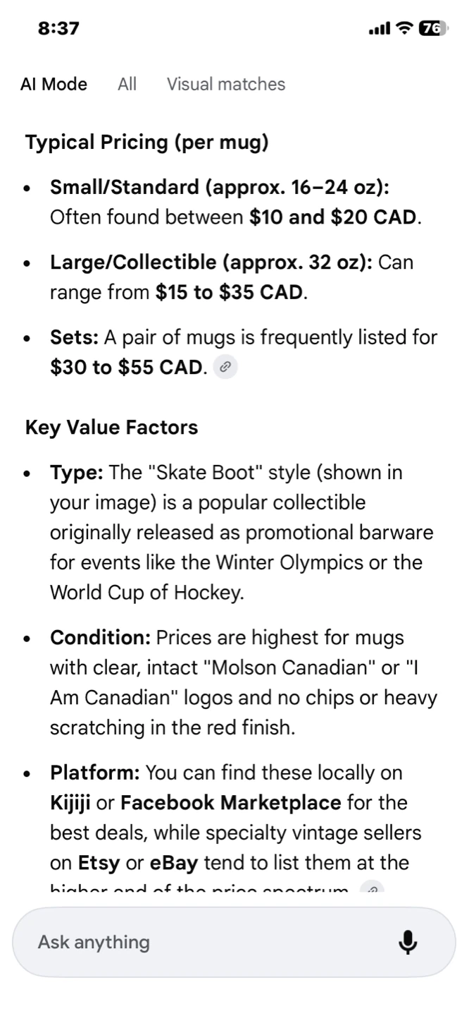 Molson Canadian red mugs - photo 5