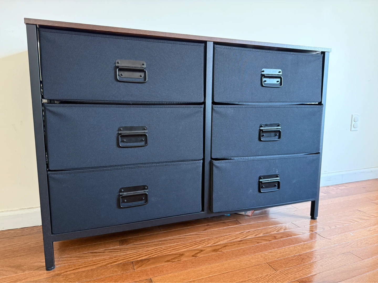 6-Drawer Fabric Dresser with Metal Frame - photo 2