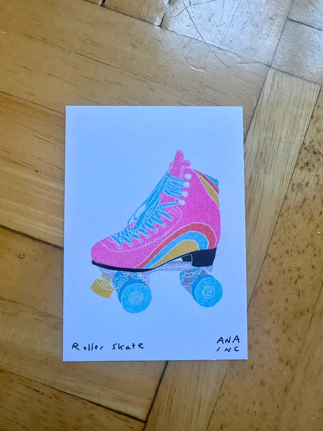 Ana Incardi Roller Skate Art Print
