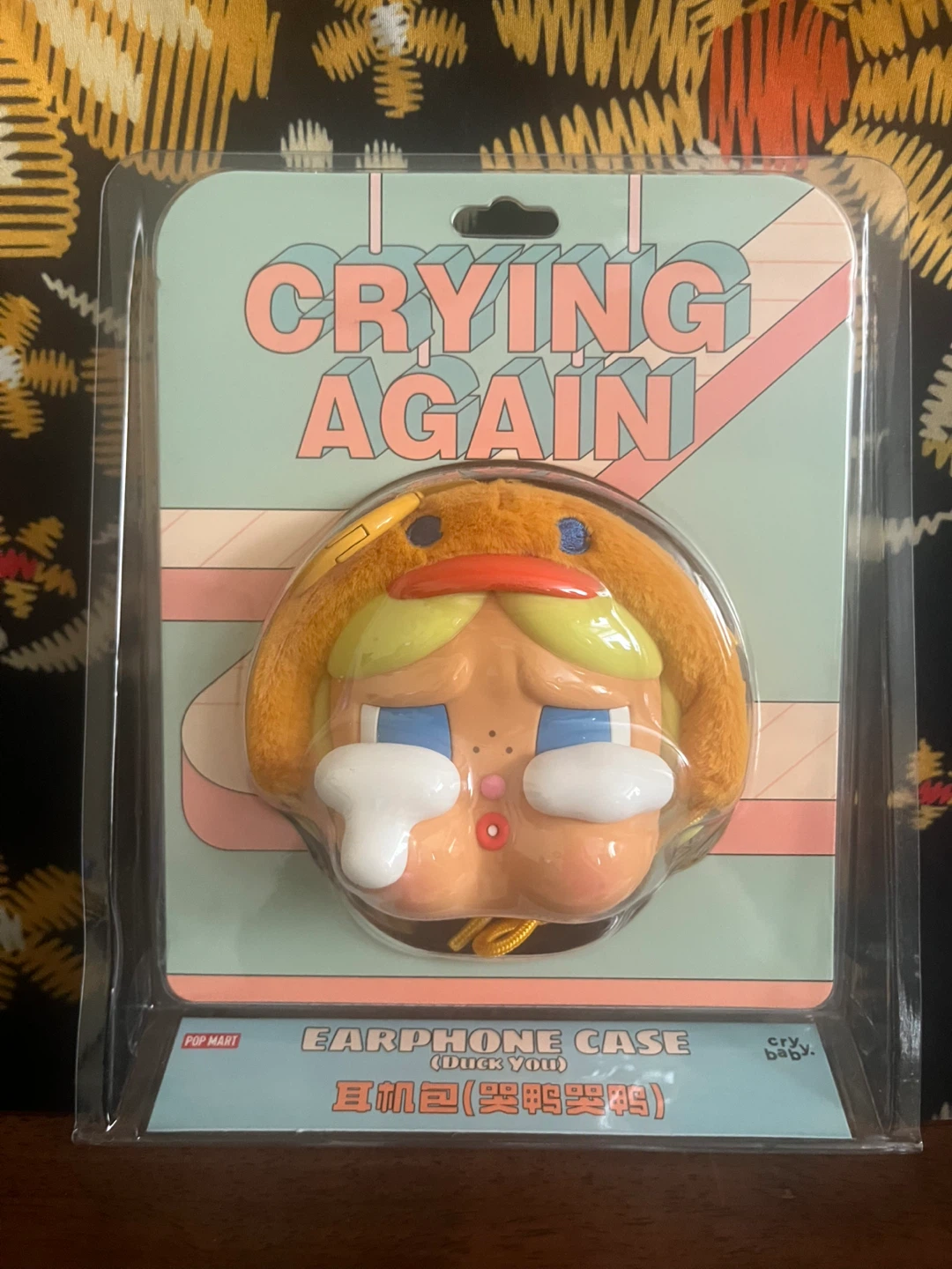 Pop Mart Crybaby “ Duck You “  "Crying Again" Earphone Case