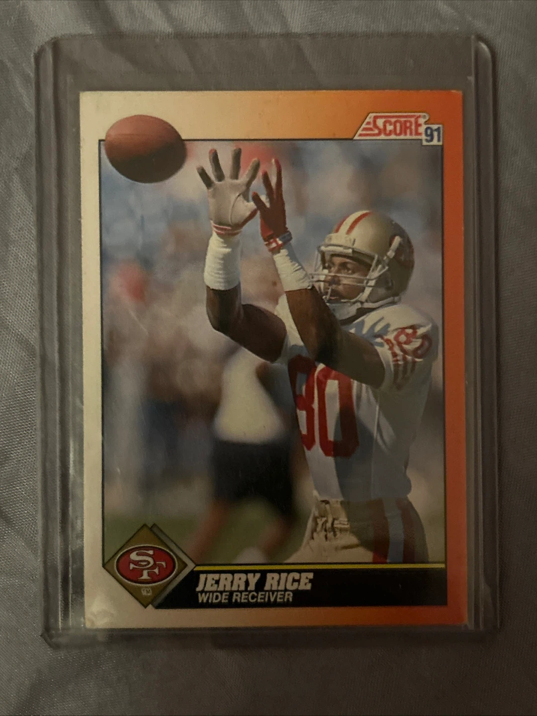 1991 Score Jerry Rice Wide Receiver Football Card