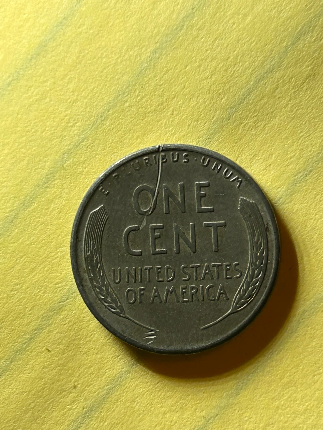 1943 Steel Penny - One Cent Coin - photo 2