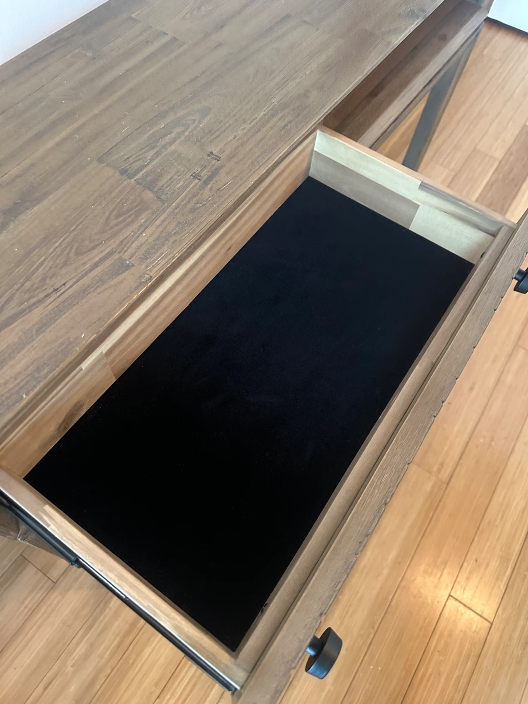 MODERN CONTEMPORARY HALL ENTRY WAY CONSOLE TABLE DRAWER SHELF - photo 3