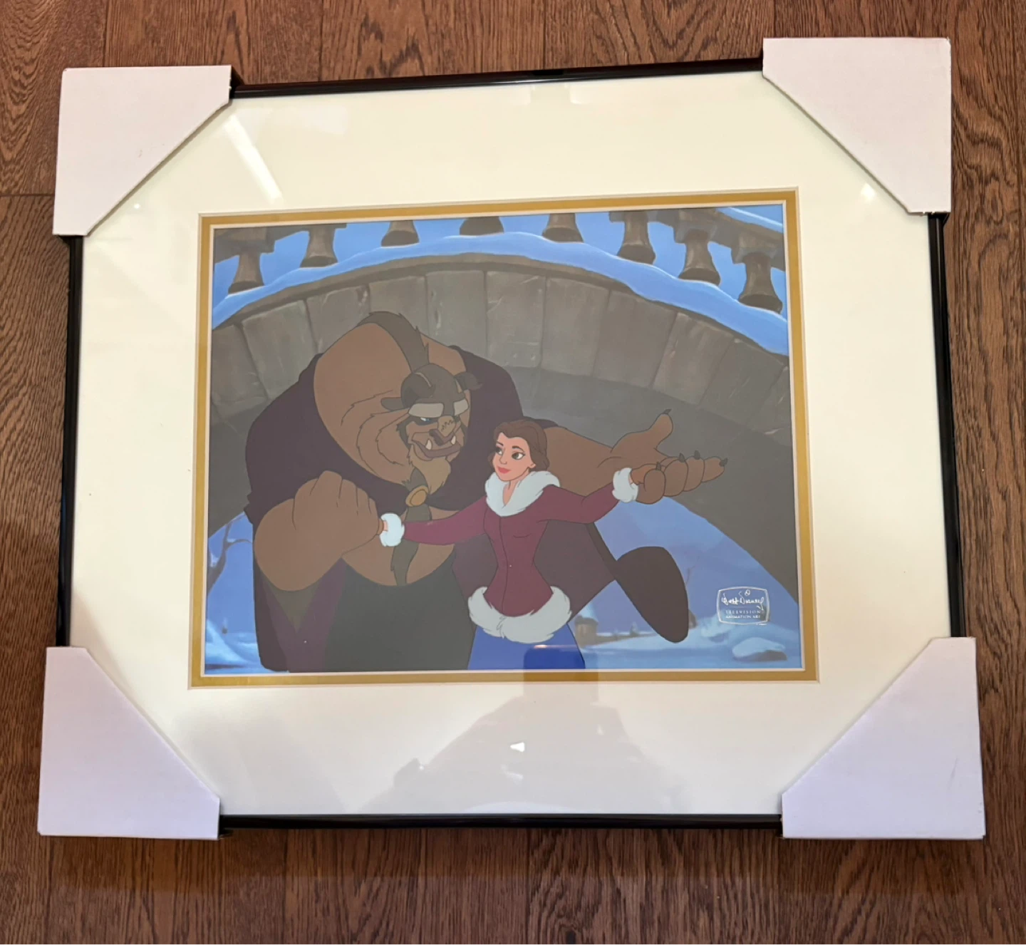 Beauty and the Beast: The Enchanted Christmas Framed Cel