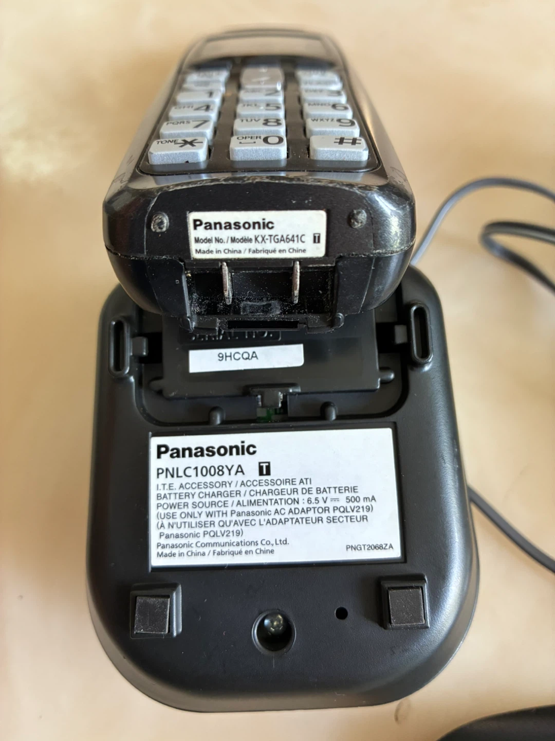 Panasonic KX-TGA641C Cordless Phone Handset w/  Base PNLC1008YA - photo 3