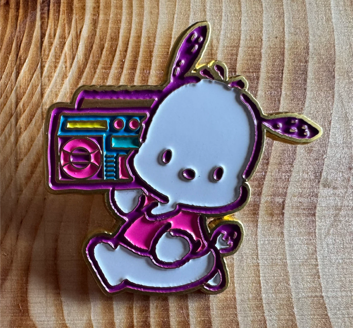 Large Exclusive Sanrio Enamel Pochacco Pin