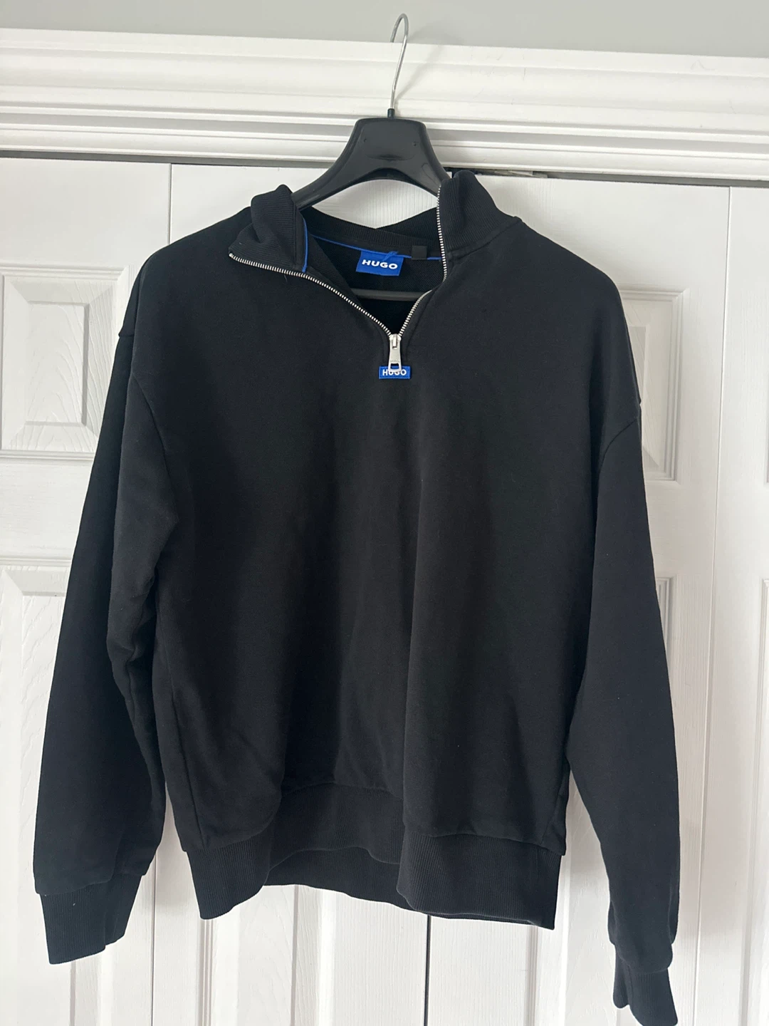 HUGO Black Quarter-Zip Sweatshirt