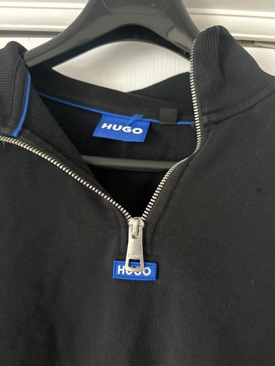 HUGO Black Quarter-Zip Sweatshirt - photo 2