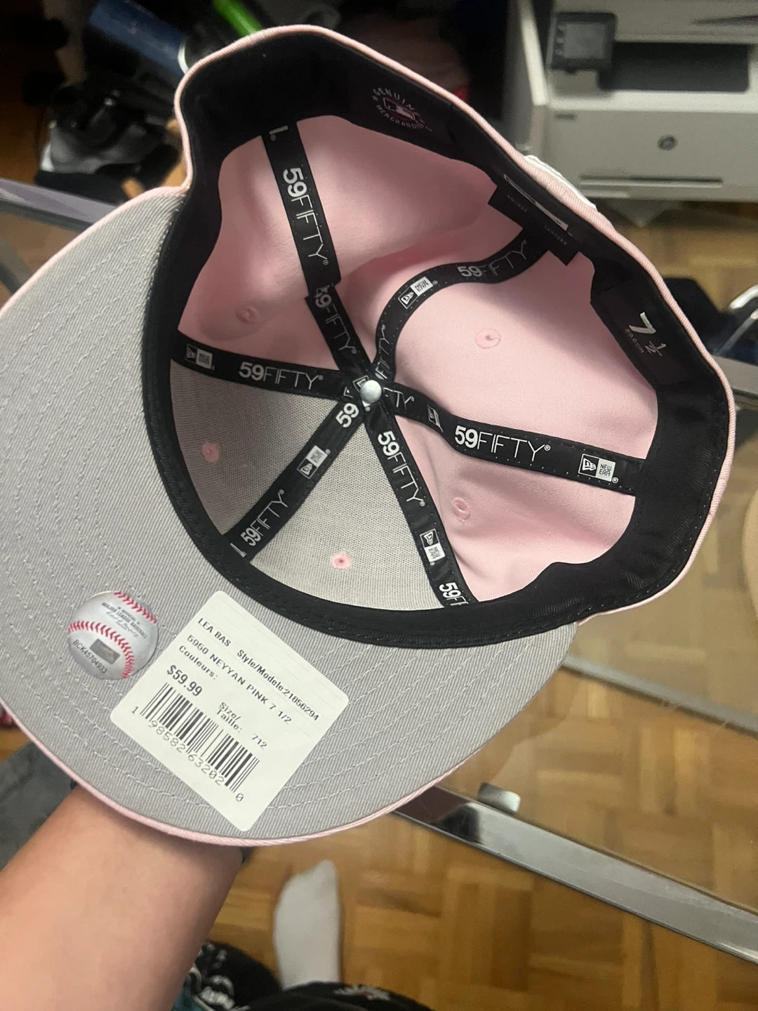 New Era 59FIFTY New York Yankees Fitted Hat Pink 7 1/2 - photo 2