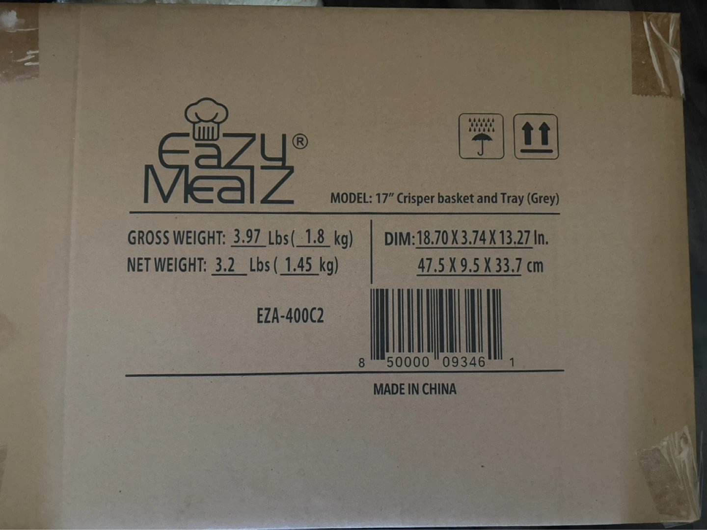 EazyMealz 17" Crisper Basket and Tray (Grey) - photo 2