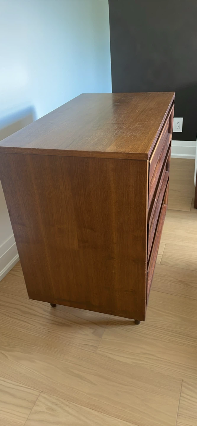 Mid century walnut dresser - photo 2
