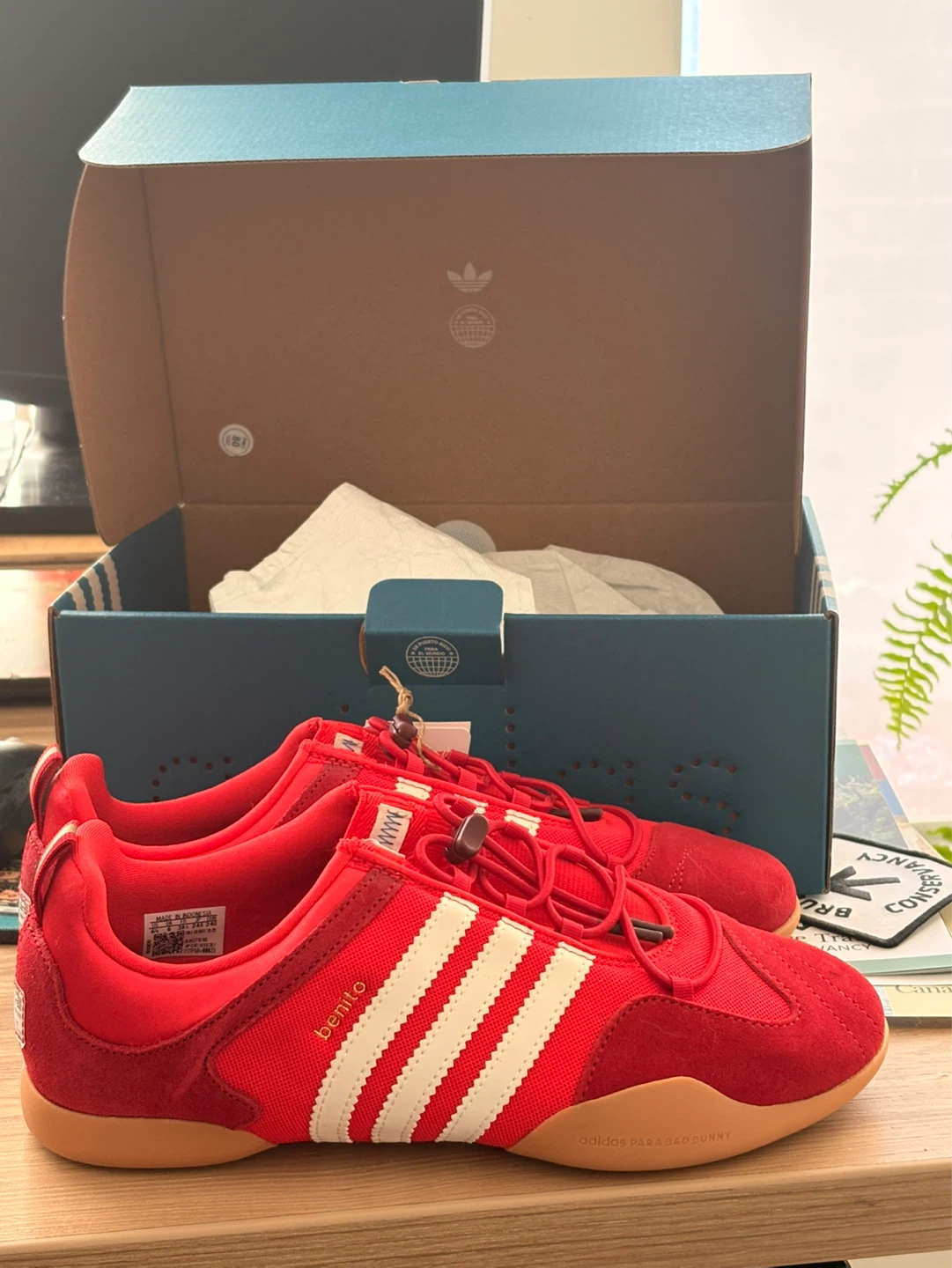 Adidas x Bad Bunny Ballerina Red Sneakers - photo 3