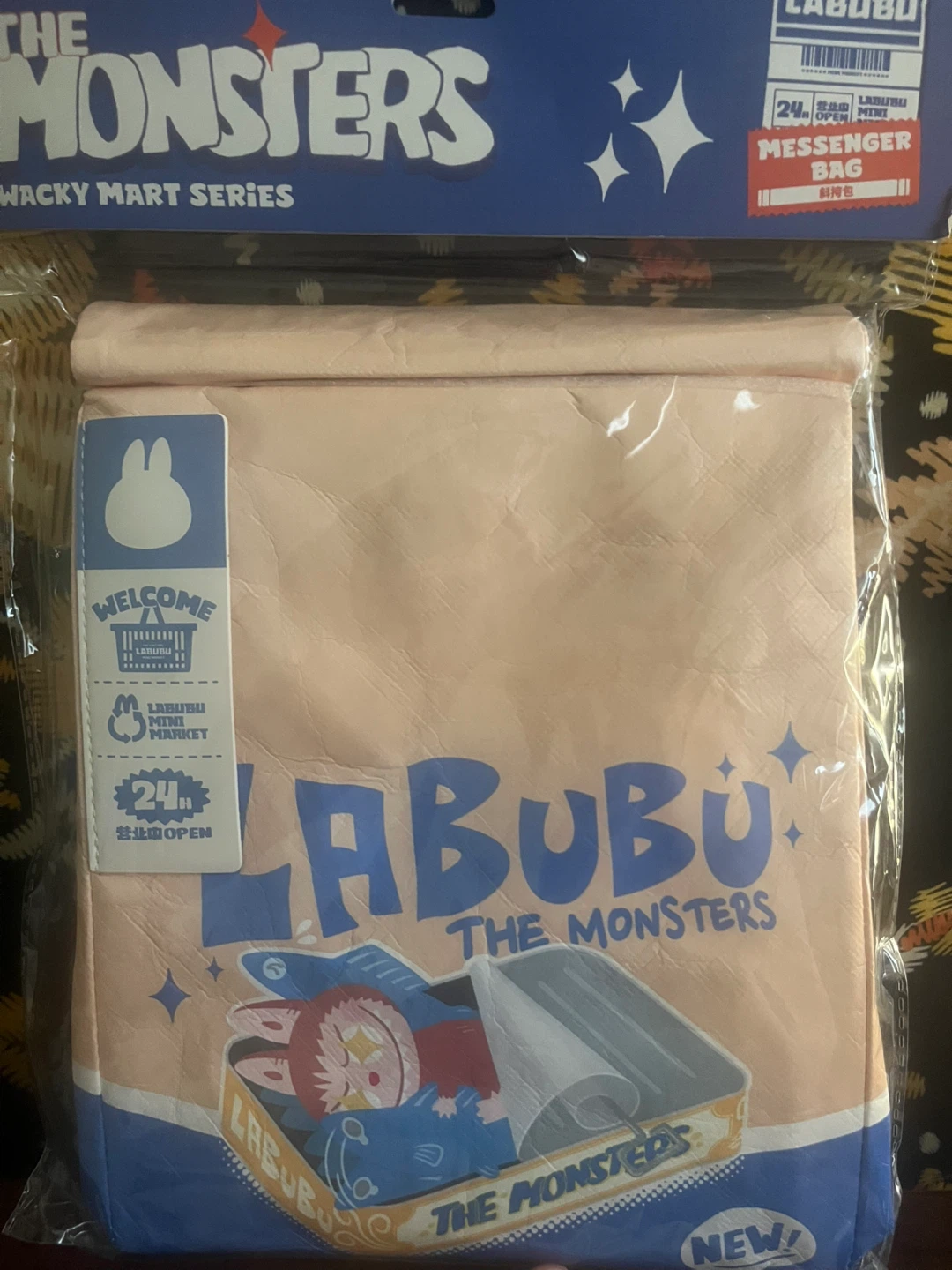 Pop Mart Labubu The Monsters Wacky Mart Messenger Bag