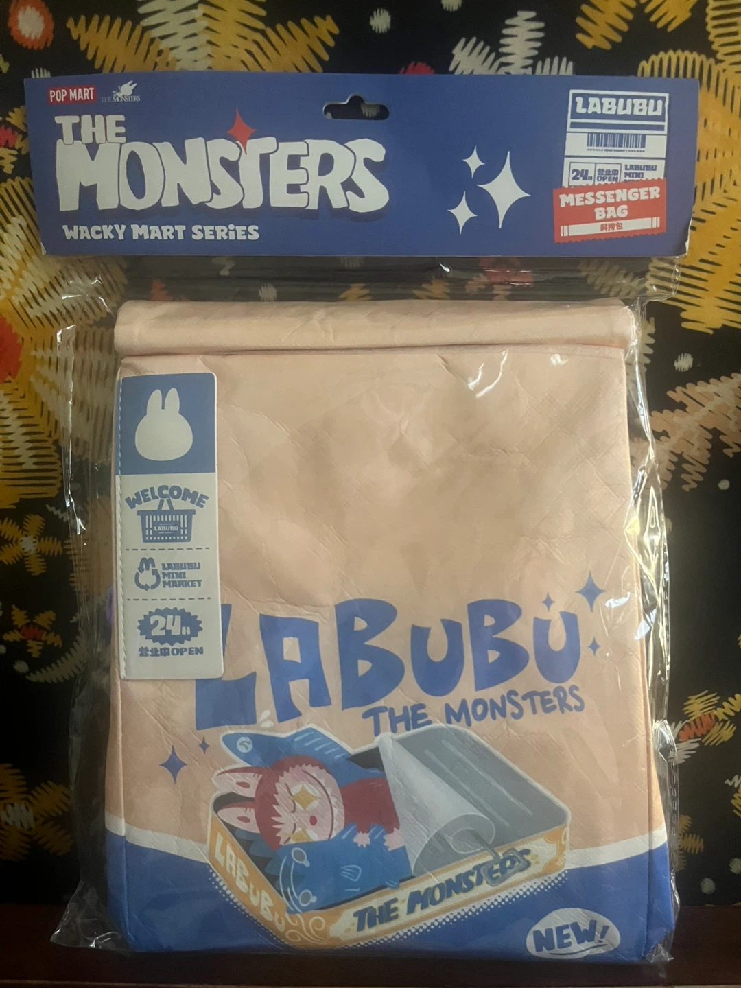 Pop Mart Labubu The Monsters Wacky Mart Messenger Bag - photo 2