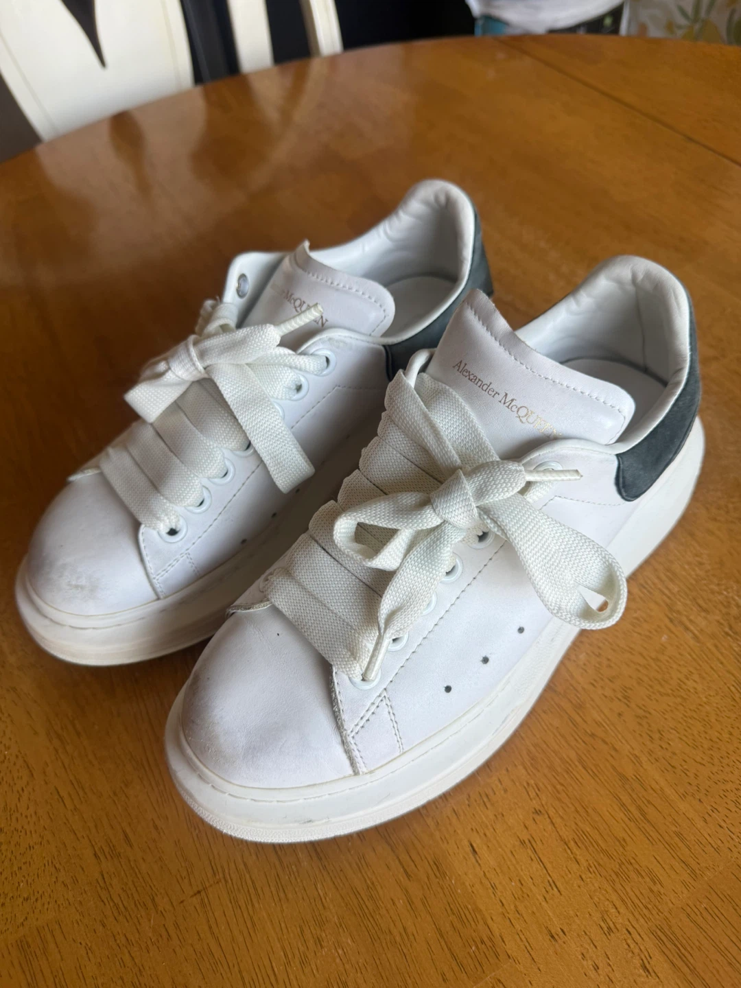 Alexander McQueen White Leather Sneakers Size 39