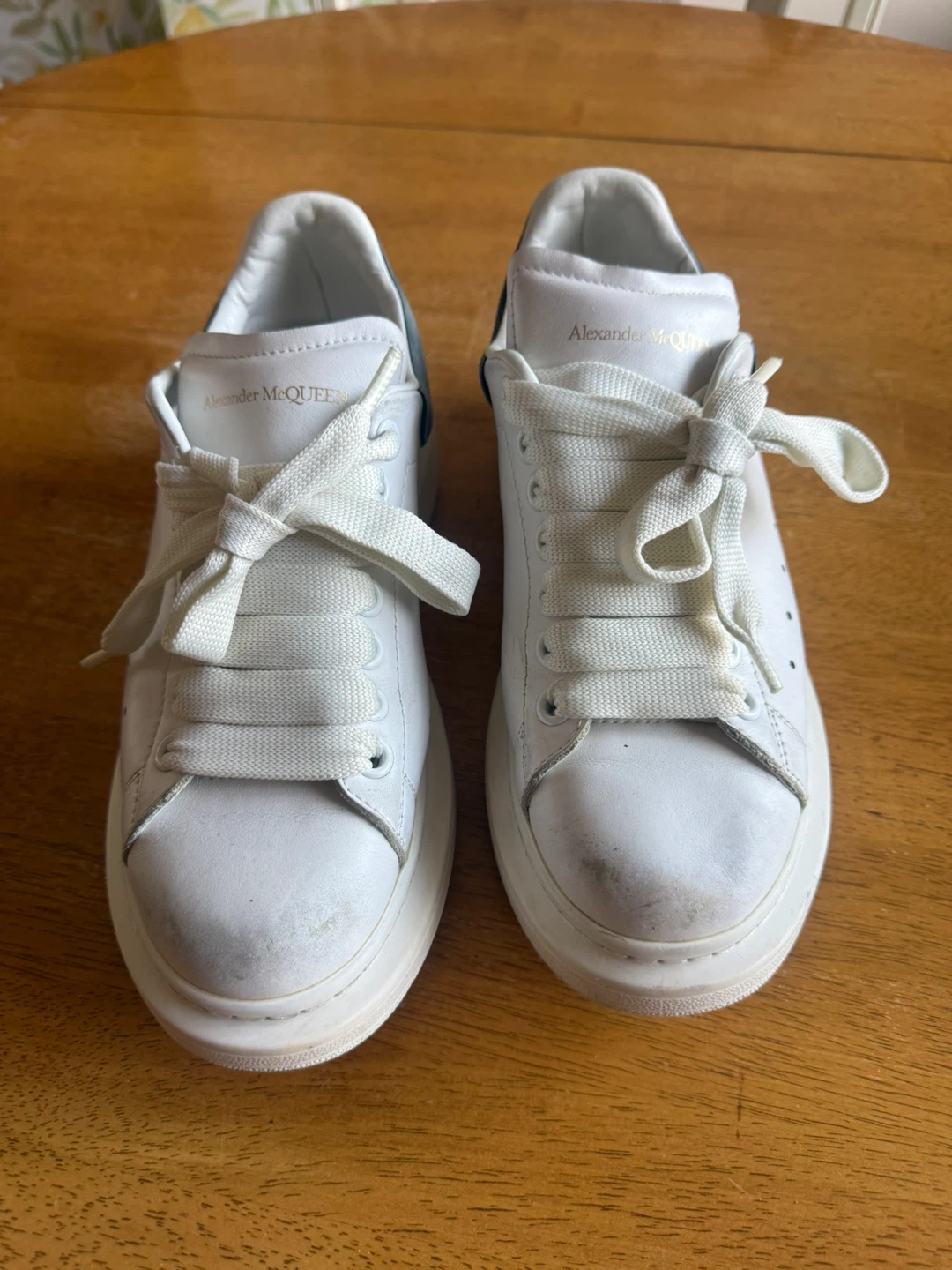 Alexander McQueen White Leather Sneakers Size 39 - photo 2