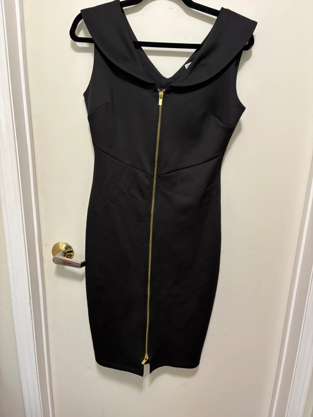 Enfocus Studio Black Sleeveless Sheath Dress
