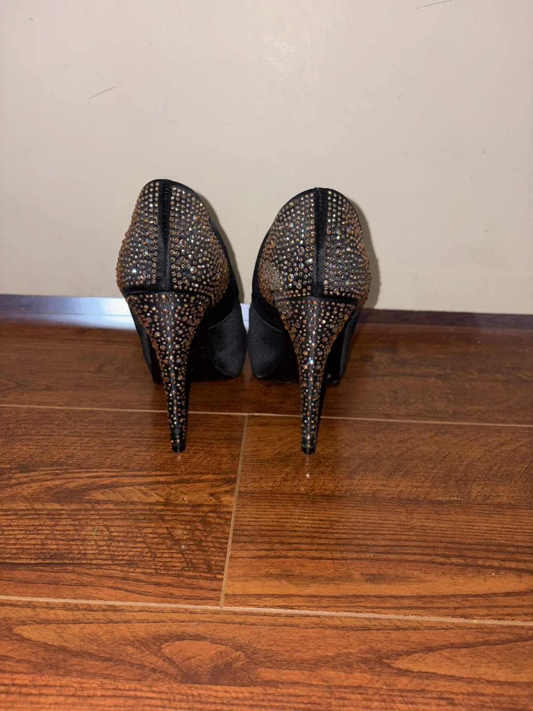 Steve Madden Black Peep-Toe Heels- 6.5 - photo 3