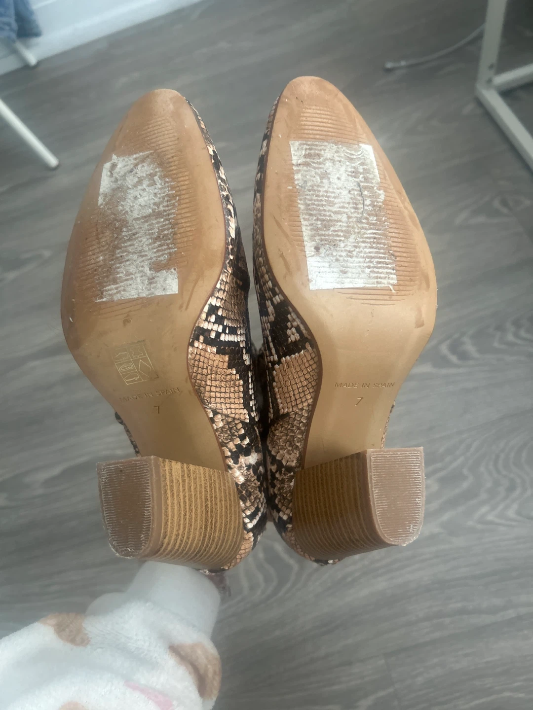 ALDO Snake Print Heeled Ankle Boots Size 7 - photo 2