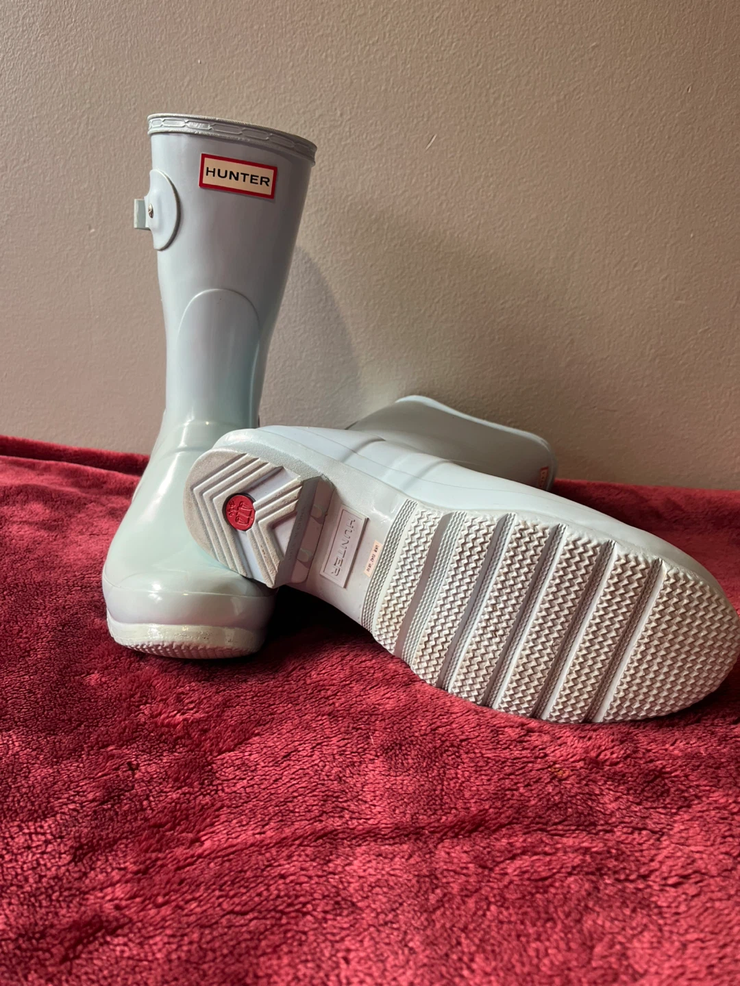 Hunter Short Rain Boots - Light Blue - photo 3
