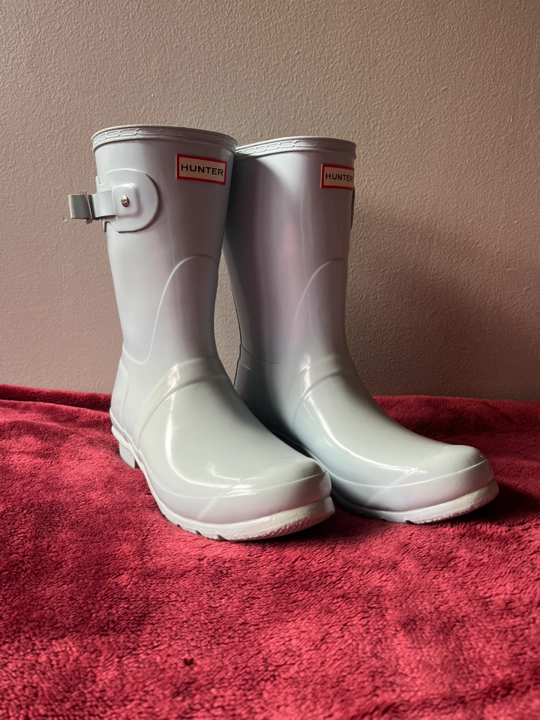 Hunter Short Rain Boots - Light Blue