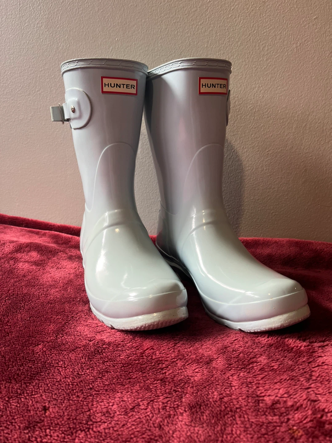 Hunter Short Rain Boots - Light Blue - photo 4