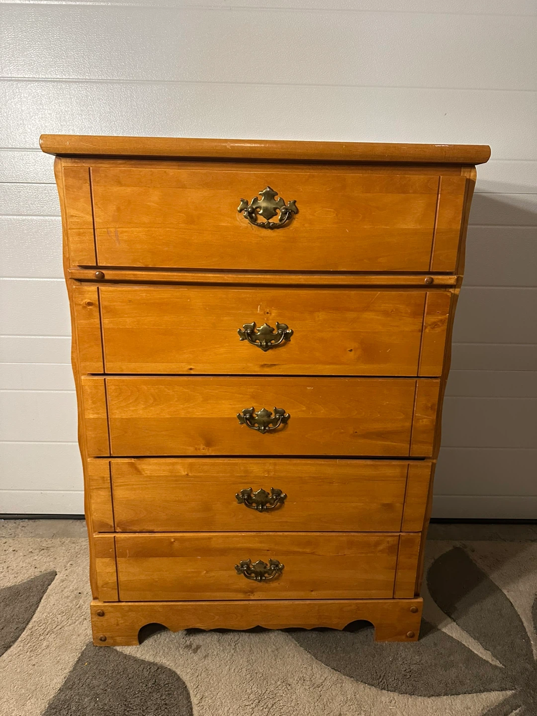 Solid Wood 5-Drawer Dresser – Beautiful Honey Finish - photo 3