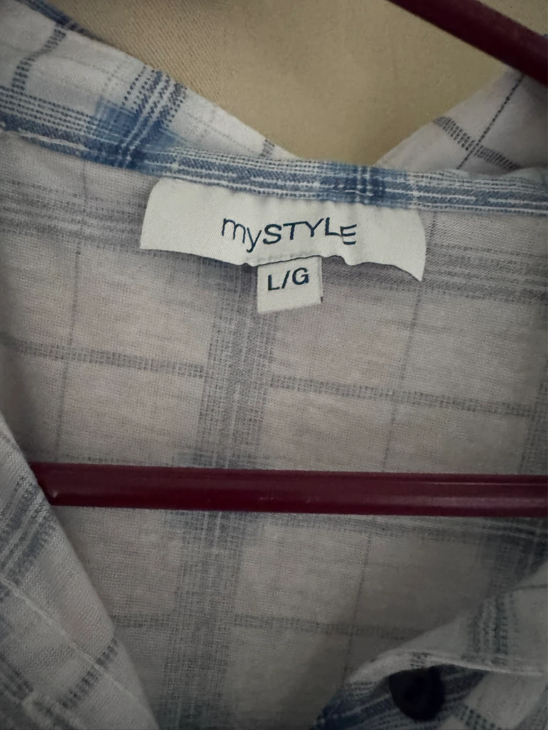 BRAND NEW MyStyle Plaid Button-Up Shirt - photo 3
