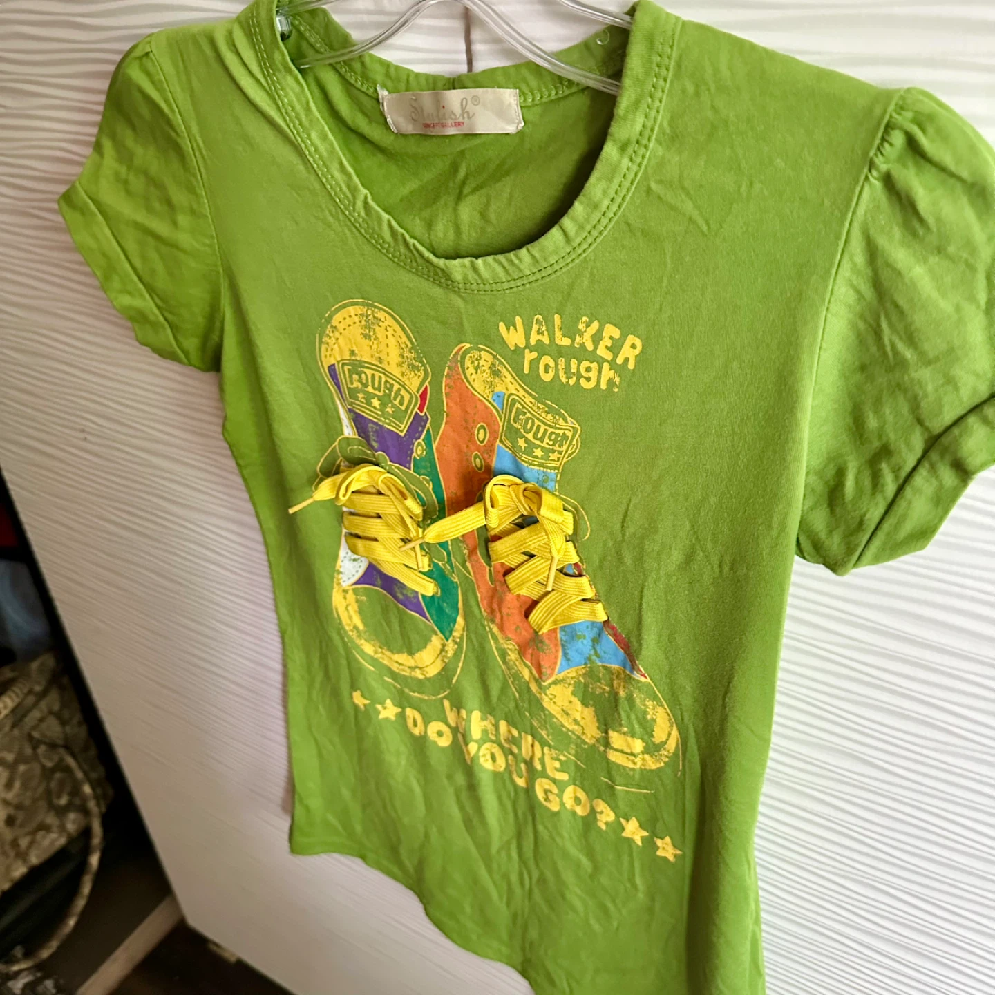 Stylish Concept Gallery T-Shirt with Sneakers Graphic