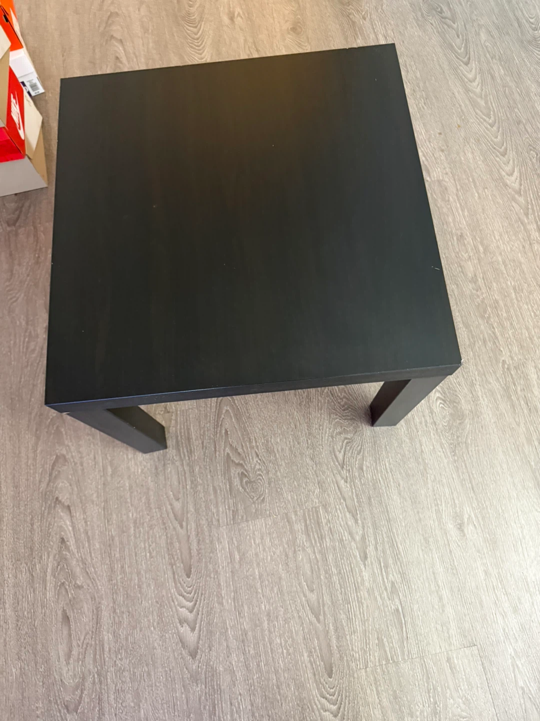 Ikea Black square side table