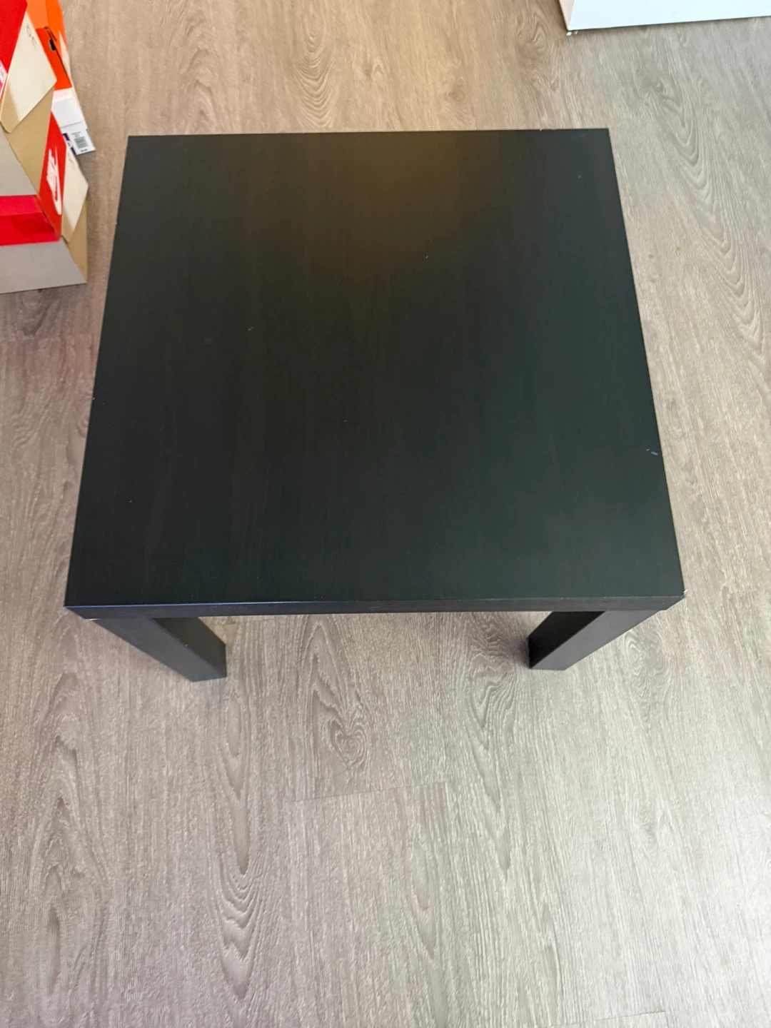 Ikea Black square side table - photo 5