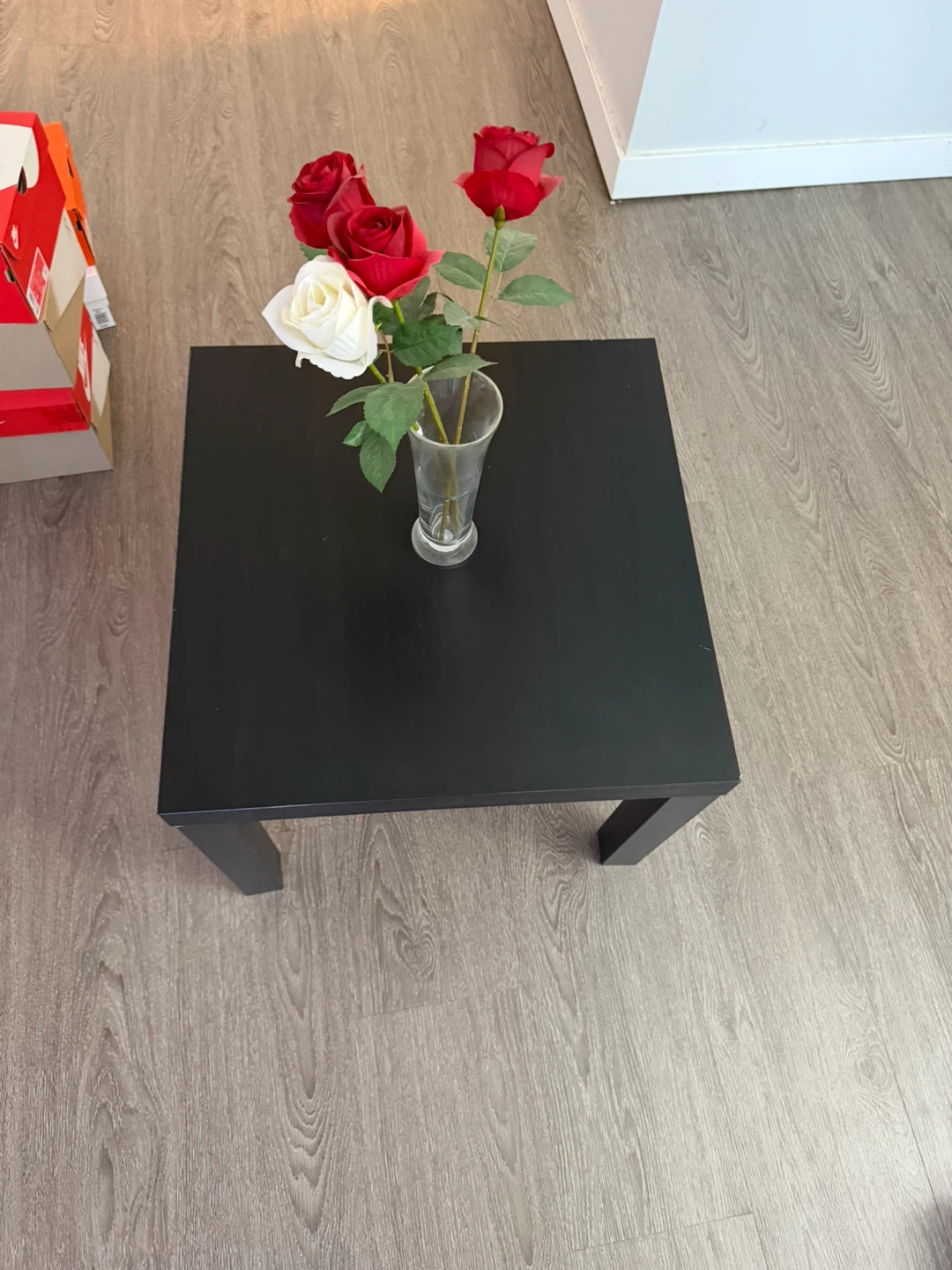 Ikea Black square side table - photo 4