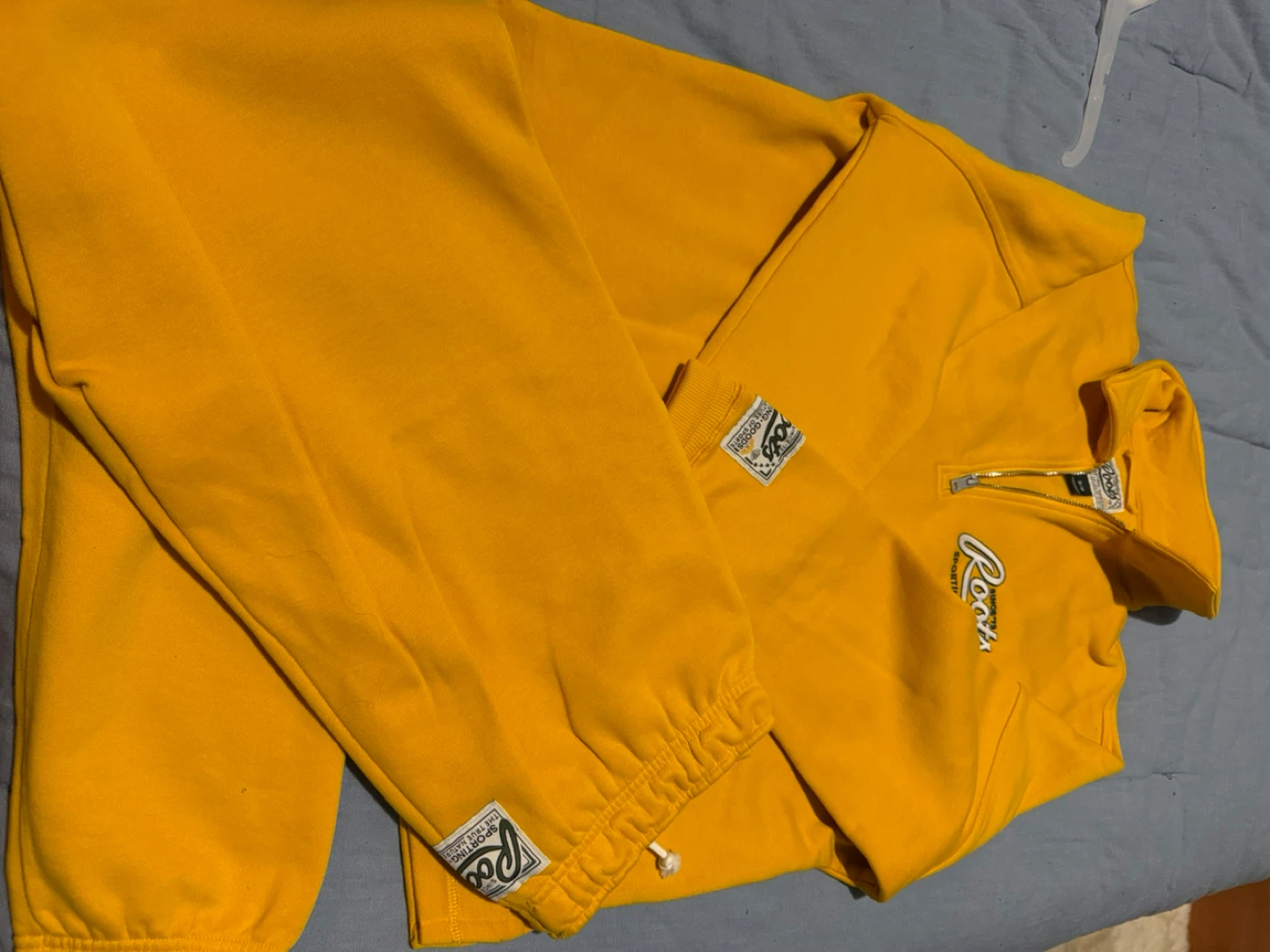 Roots Yellow Half-Zip Sweatshirt and Sweatpants Set - photo 2